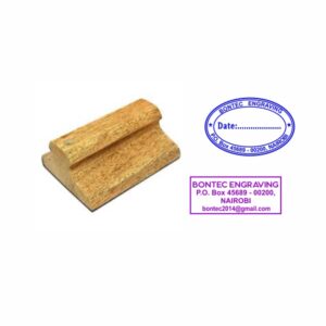 Custom wooden rubber stamp for company and office use in Kenya – Bontec Rubber Stamps